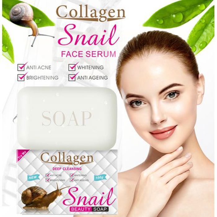 Savon Collagène - Marque Non Spécifiée - Élimine Rides - Anti-Acné - Blanchissant - 100 ml
