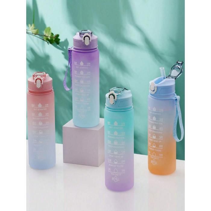 Bouteille d'eau - Durable - Plastique - Étanche - Portable  (Couleur aléatoire)