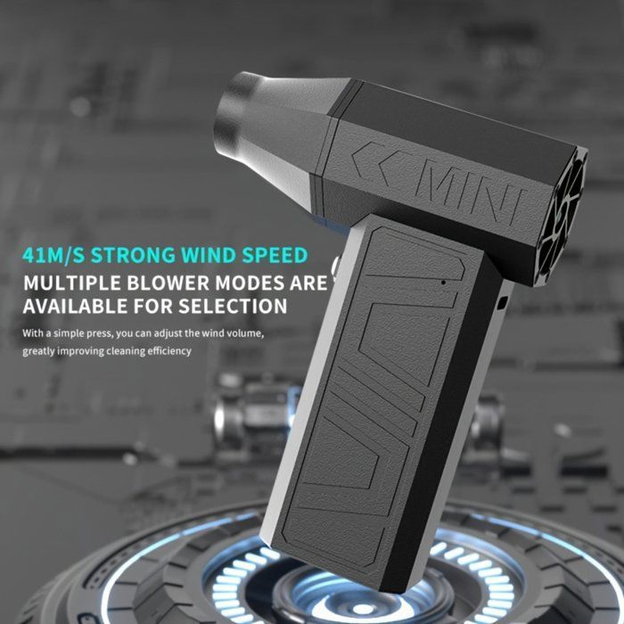 Mini Ventilateur Turbo Jet Électrique Dépoussiéreur à Air, 3 Vitesses Réglables, Vitesse du Vent de 130000 tr/min