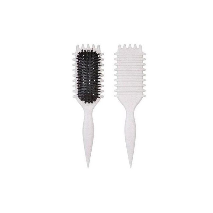 Curl Hair Brush,Brosse à cheveux bouclés, Gris Clair