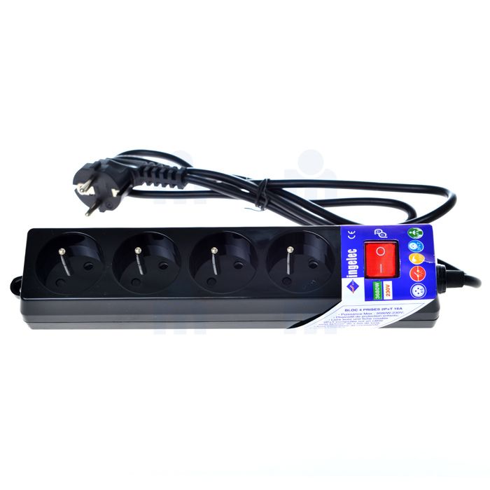Rallonges multiprises 4 Prises 2P+Terre 16A - INGELEC