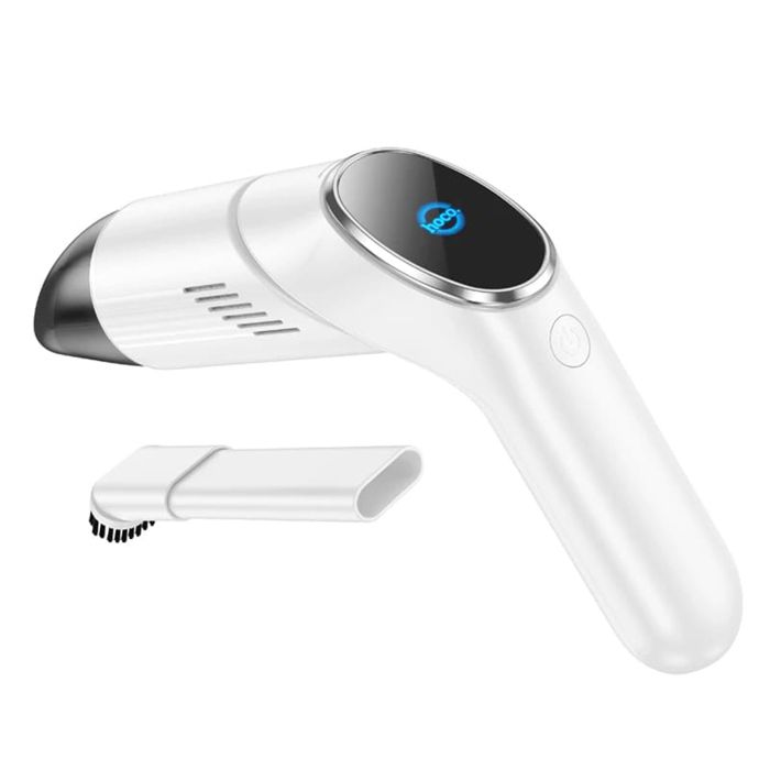 Aspirateur de voiture portable (ZP6) pliable, sans fil, silencieux, rechargeable avec filtre HEPA, 5300 Pa, 2000 mAh Hoco Blanc