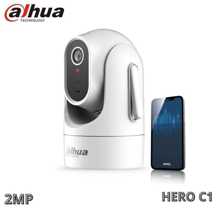 Camera IP Interieure  2MP PTZ H2C Hero C1 Wi-Fi - 1080p 2.8 mm