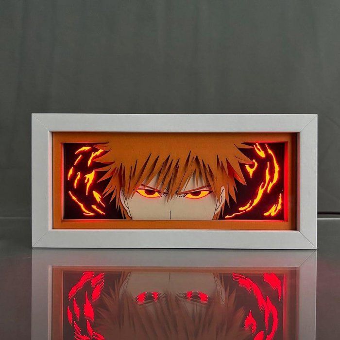 Tableau lumineux LED Ichigo Kurosaki – Design animé double alimentation