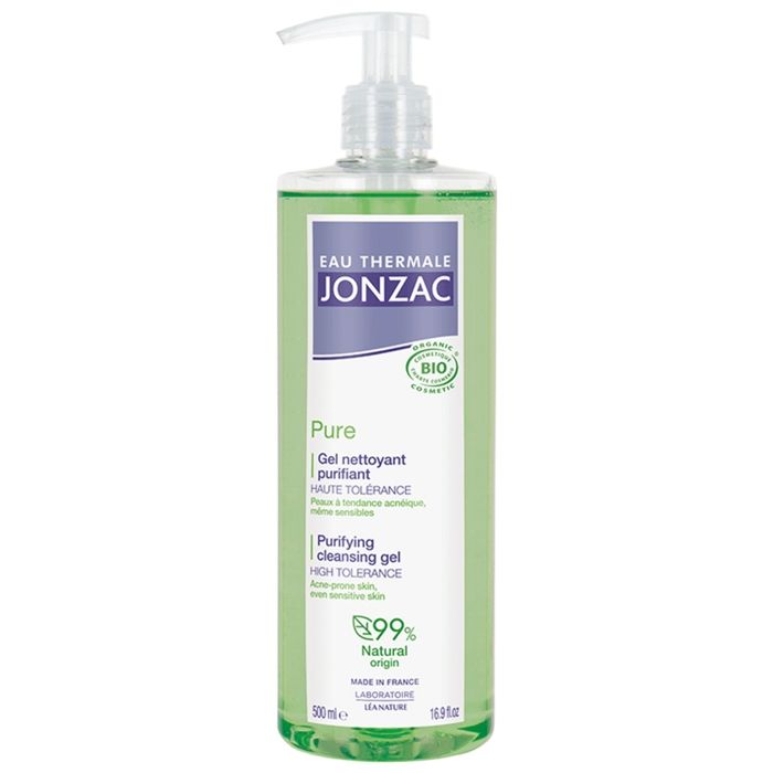Eau Thermale Jonzac Pure Gel Nettoyant Purifiant Peaux Acnéiques Bio 500 ml