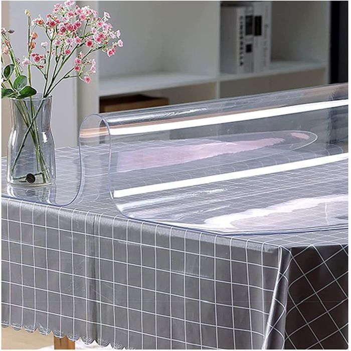 Nappe Transparente Ecologique 1.5 mm en PVC - 70 x 50 cm