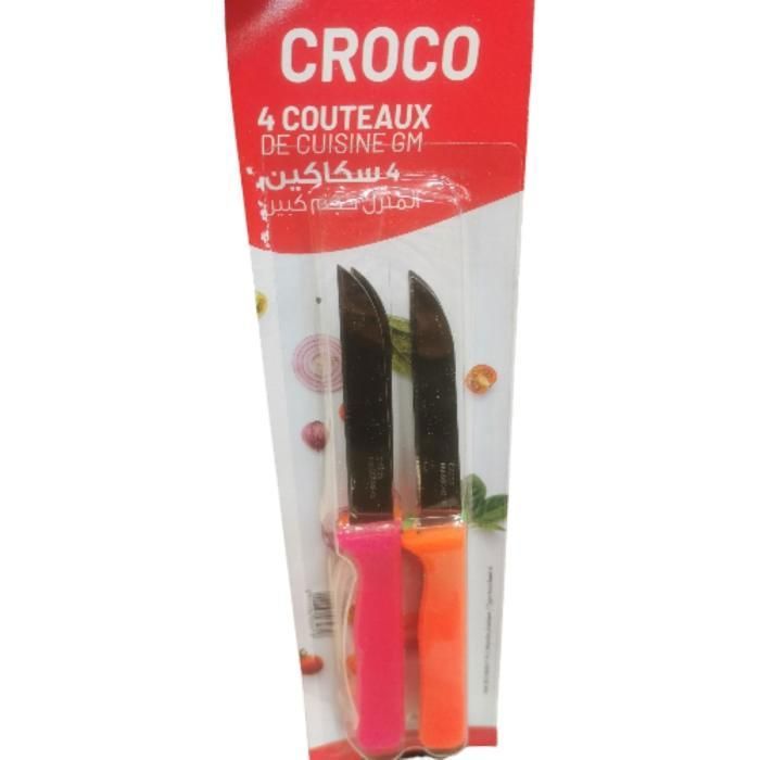 Set de  4 COUTEAUX CROCO 3 GM
