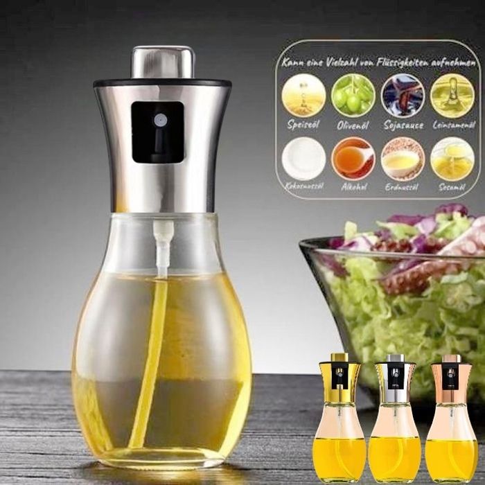 Vaporisateur d'Huile - Doré - 100ml - Verre - Spray - Assaisonnement