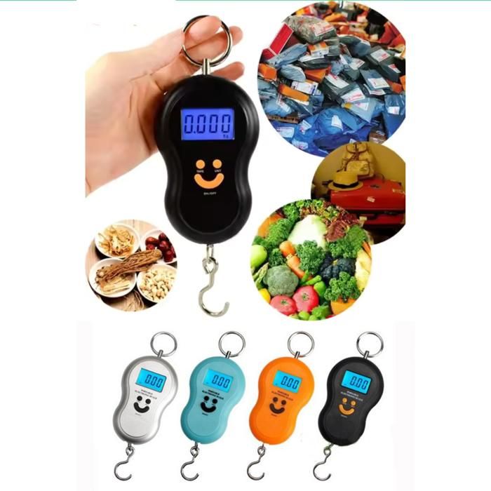 Mini balance numérique de pêche de poche , pesée de voyage, crochet électronique suspendu, outil de poids de cuisine et bagage