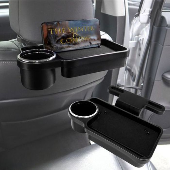 Porte-Gobelet de Table multifonctionnel et Support Téléphone pour Appui-tête de Voiture