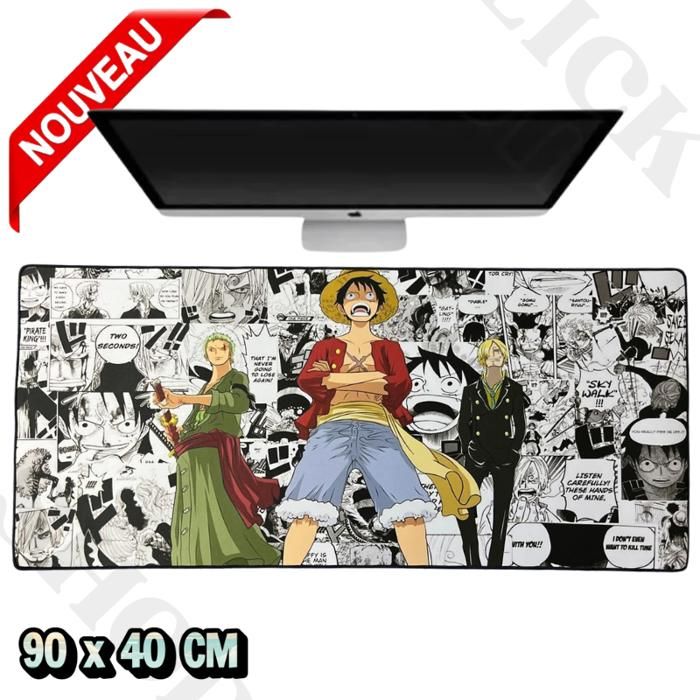 Tapis Gamer One Pieces 900 x 400 MM tapis gamer souris et clavier Gaming Mouse Pad