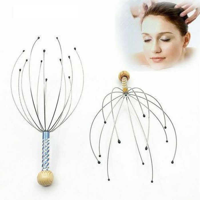 1 Pièce Tête Masseur Poulpe De Massage pour Cheveux Relax Spa