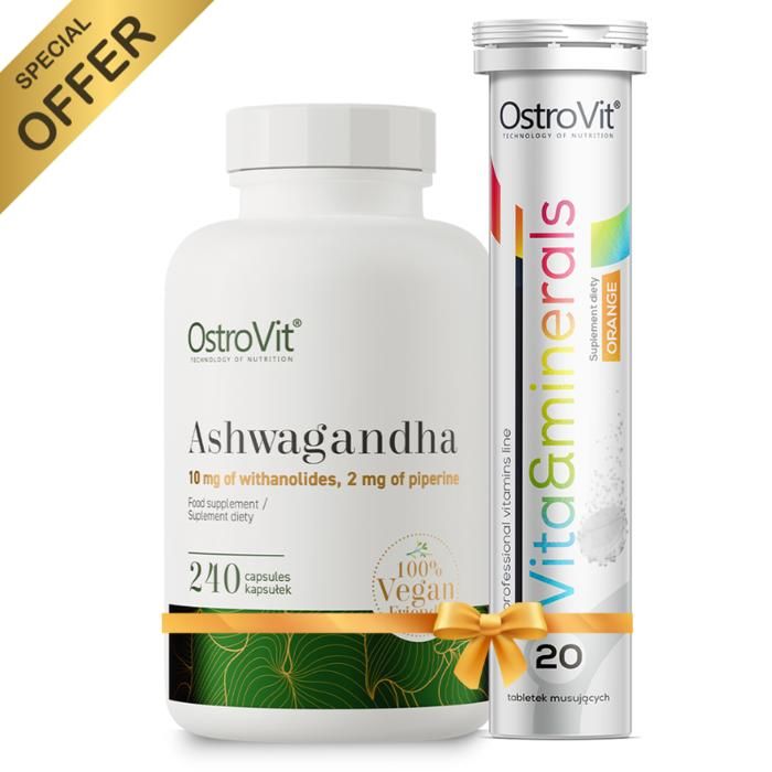 Pack Ashwagandha 240 Caps + Vitamins and Minerals 20Tabs
