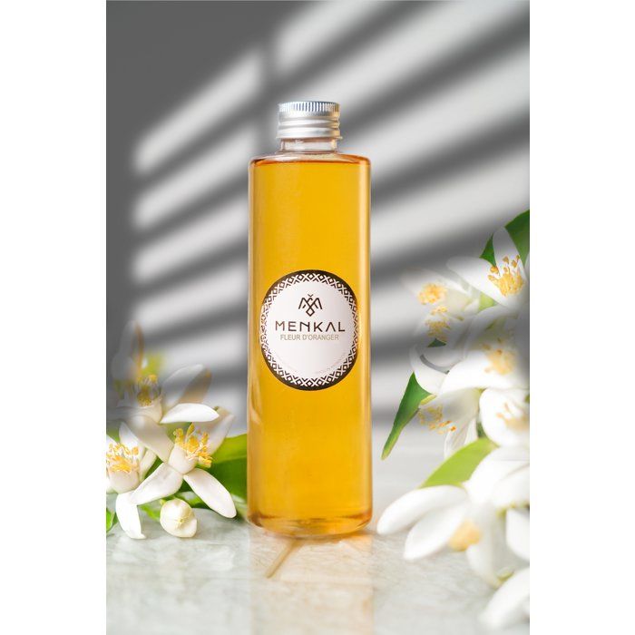 Recharge Diffuseur - Fleur d'Oranger - 250 ML - Parfum Floral - Ambiance Apaisante - Naturel