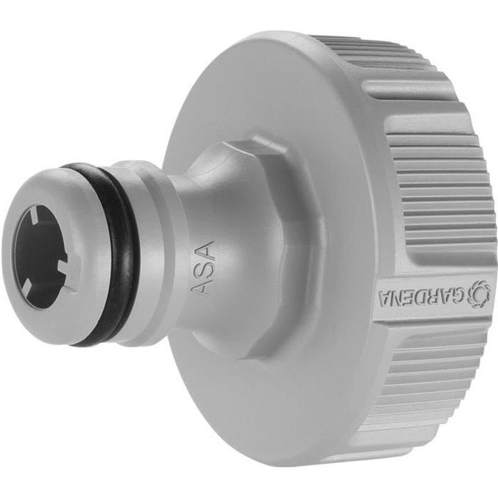 Adaptateur de robinet GARDENA 21mm anti-éclaboussures et résistant au gel