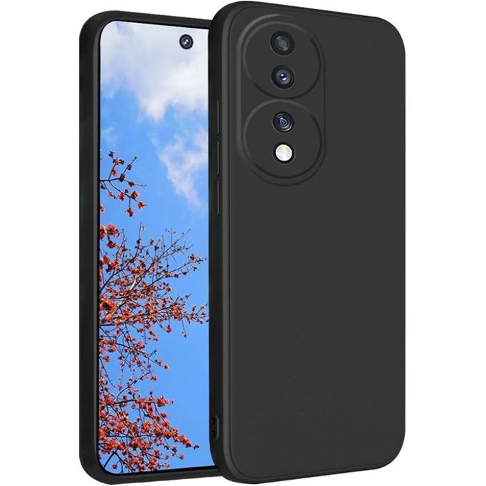 Pochette Silicone pour Honor 70 : Noir