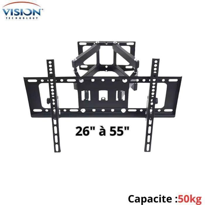 Support mural  pour téléviseurs LCD LED à écran plat de 26 à 55 pouces 50 KG