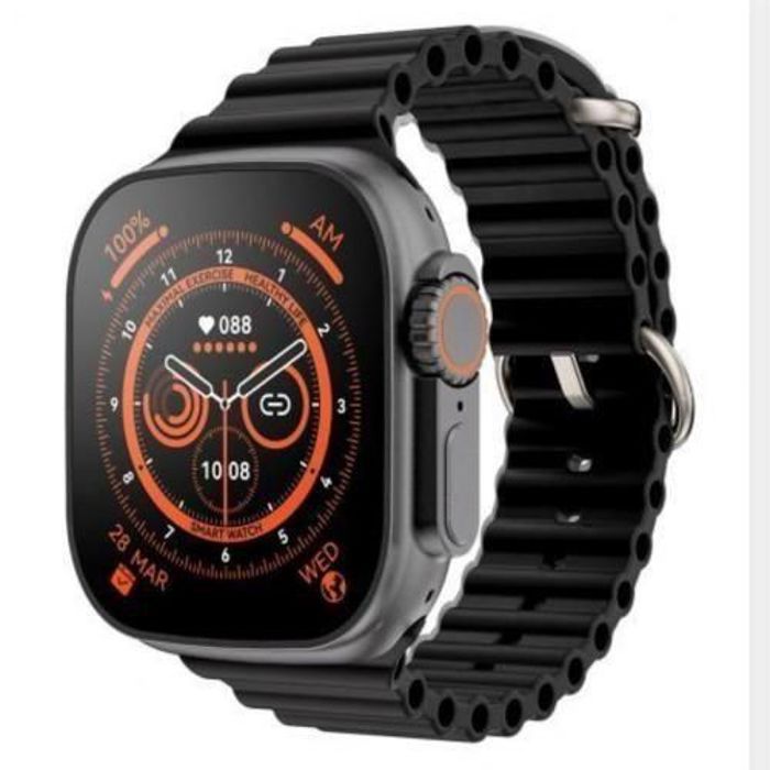 Montre Connectée - Smart Watch Ultra 9 - Noir - NFC - Suivi de la santé - Multi-cadrans