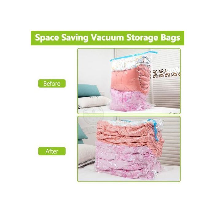 Pack de 20 Sac sous vide de stockage organisateur pour vêtements couette 60 x 80 cm.
