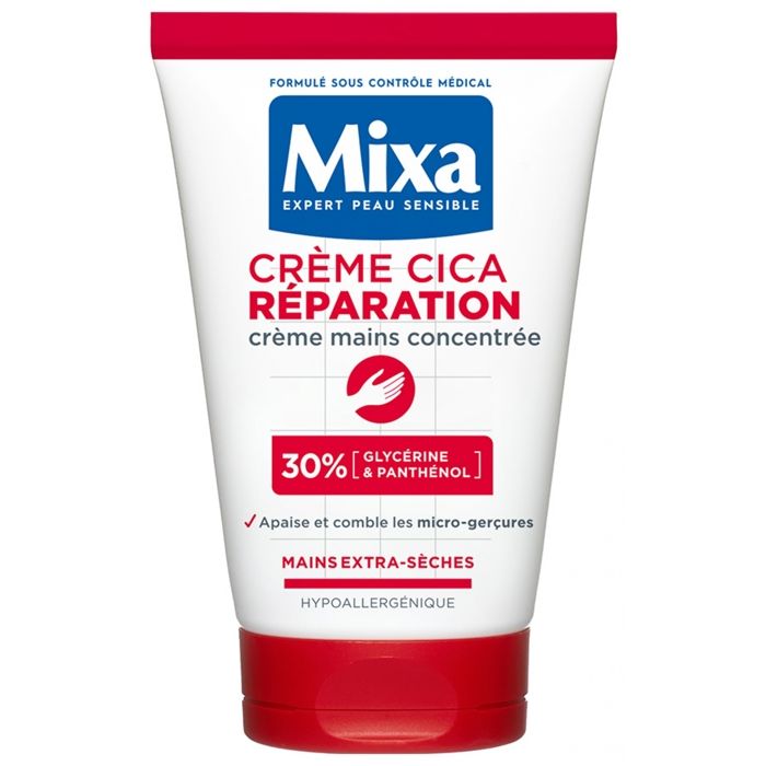 Crème Mains Réparatrice - Mixa - Cica-Mains - 50ml - Apaisante - Résistante à l'eau