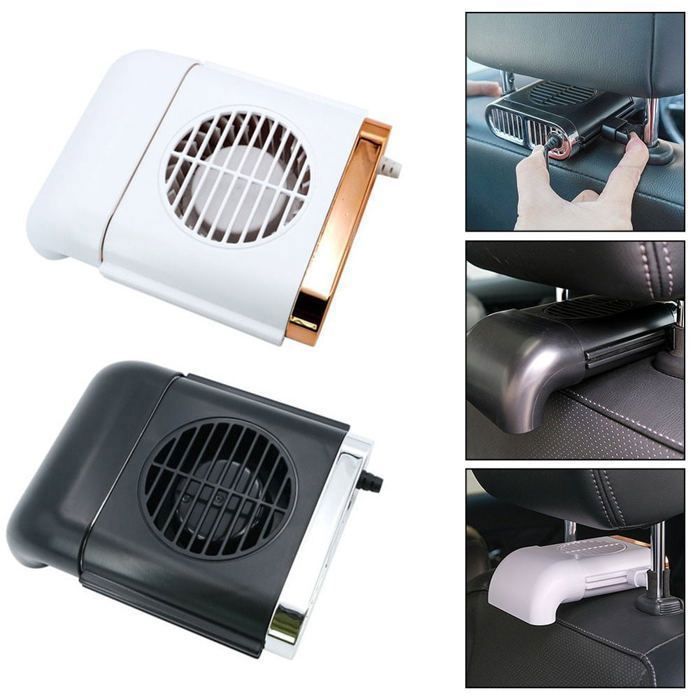 Ventilateur de siège arrière de voiture rafraîchissantn,usb,3 vitesses réglables (Couleur aléatoire)