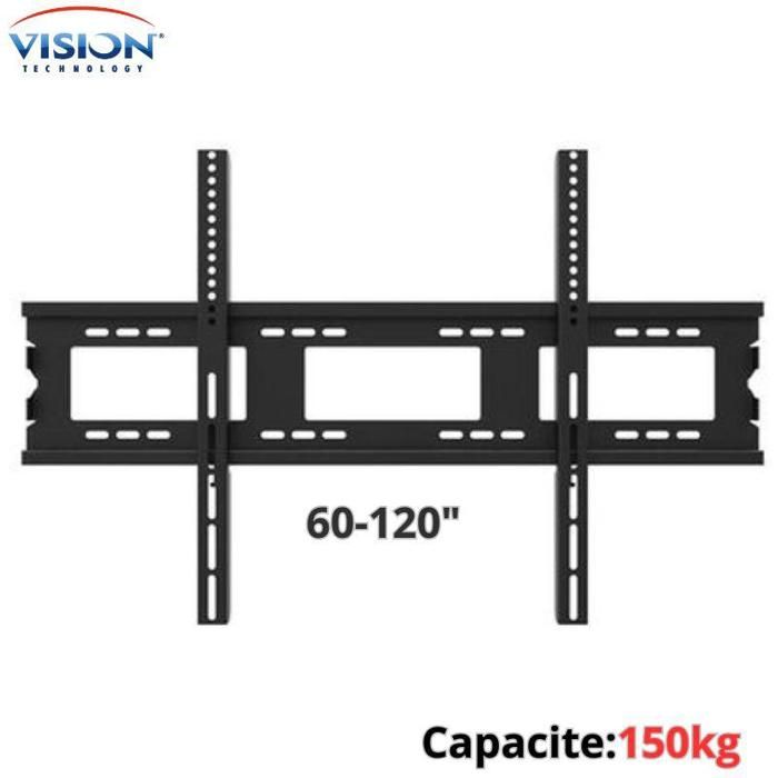 Support mural  pour téléviseur à écran plat LED, LCD de 60 à 120 pouces, support TV jusqu'à 150KG