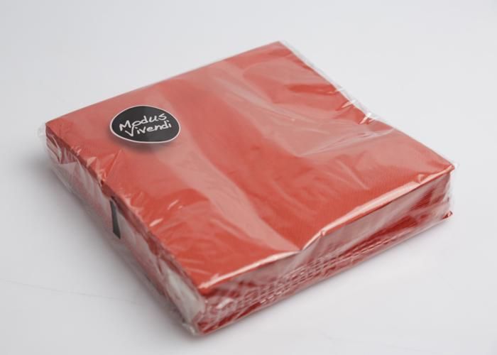 Serviettes - GENERIC - Modus Vivendi - 30 pièces - Rouge - Pour enfants