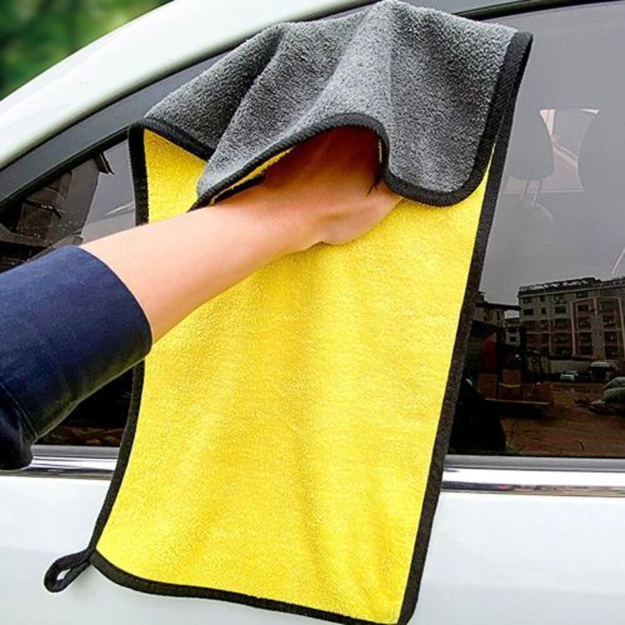 Chiffon de nettoyage et lavage pour voiture, Serviette absorbante en microfibre