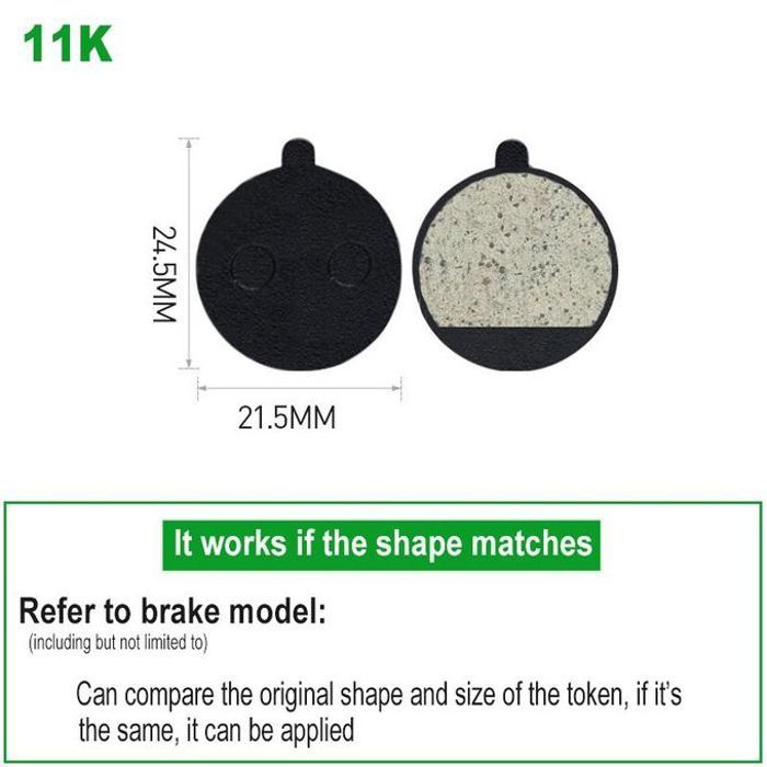 Plaquettes de frein à disque hydrauli semi-métalliques pour vélo,1 paire, pour WinterMANO SRAM AVID HAYES Magura Formula et Scooter