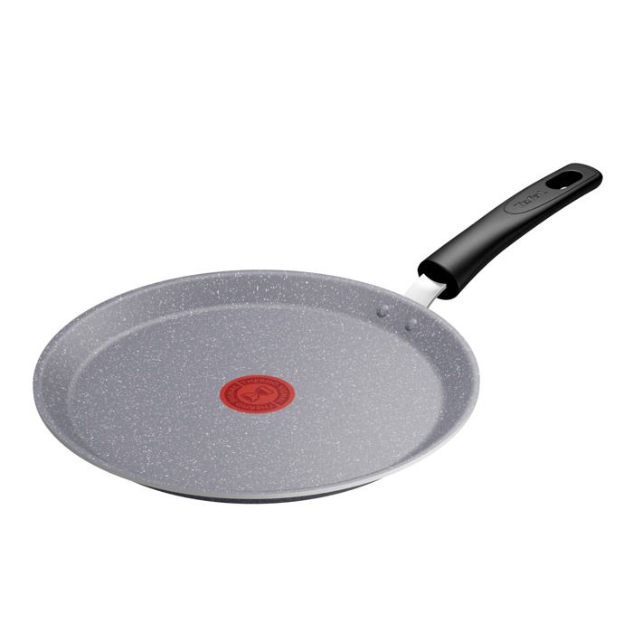 Crêpière - TEFAL - Cook Natural - 25 cm - Revêtement antiadhésif Mineralia - Poignée robuste