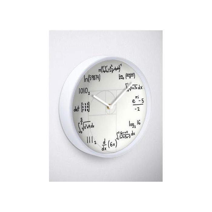 Horloge Murale - Art House - Calculus Math - Noir et Blanc - Design Contemporain - Intérieur