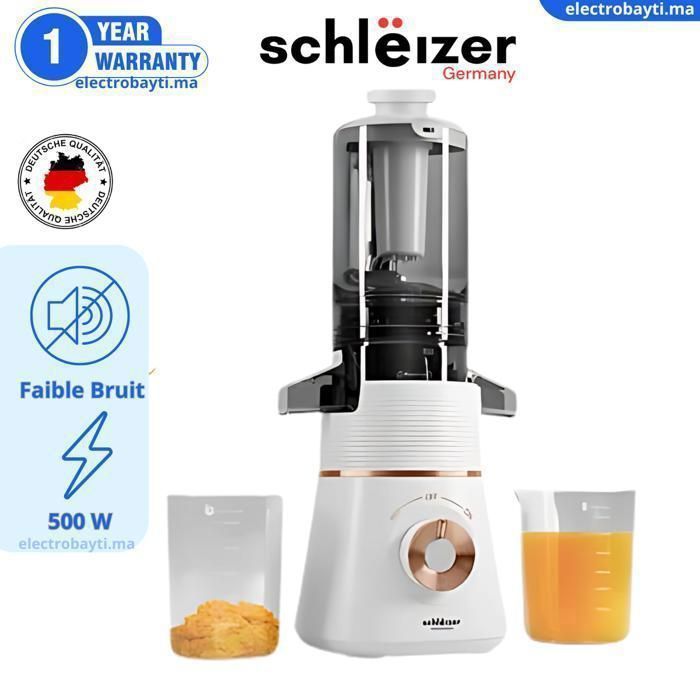 Centrifugeuse - SCHLEIZER - 500W - Extraction rapide - Design compact - Faible bruit