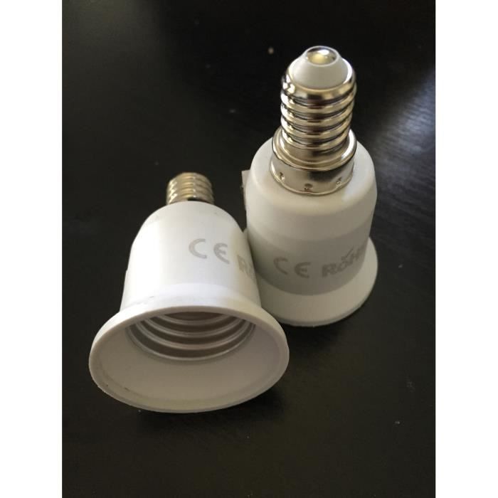 Adapter - NY MODELL - E14 till E27 - CE-standard - RoHS - Plastik