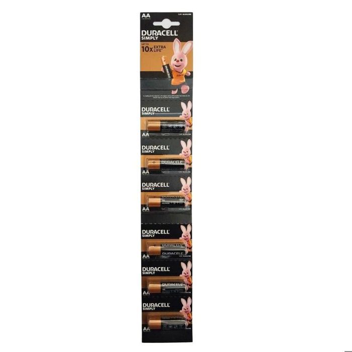 Duracell Plus lot de 6 batteries Alcalines Type AA 1,5 Volts LR03 MN2400 plus de pouvoir