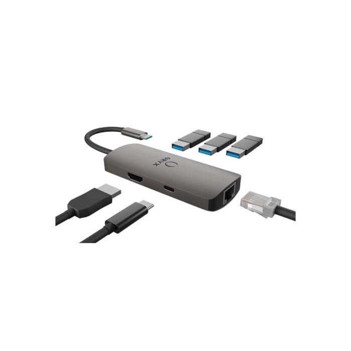 Adaptateur Type-C multiport 6en1