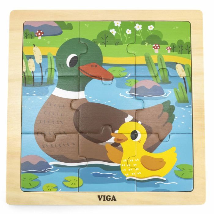 Viga - Puzzle 9 pièces Canard et son petit
