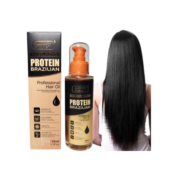 Sérum pour cheveux Luxury Shine Brazilian Protein 100ml : renforce, lisse et nourrit vos cheveux.