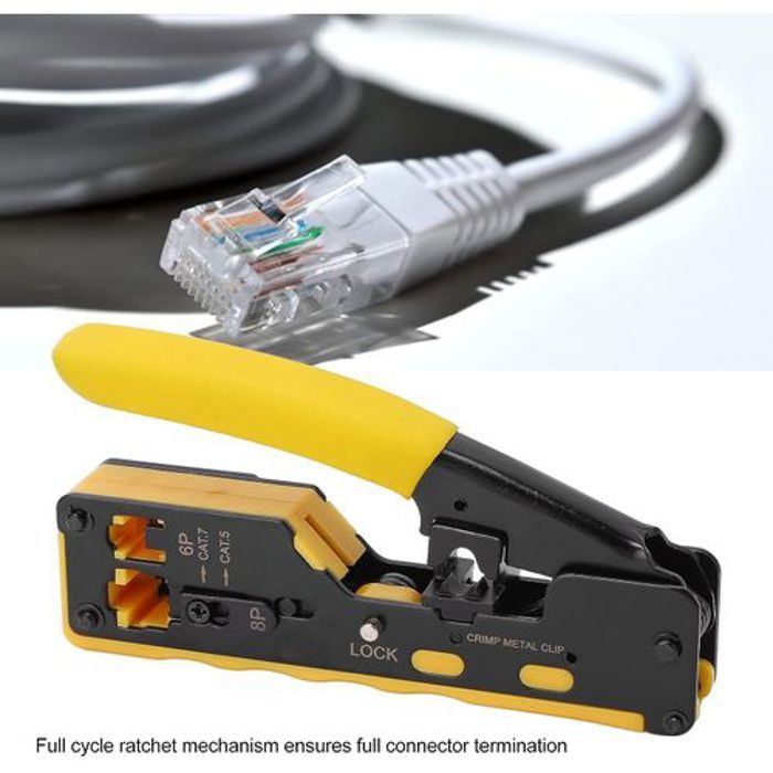 Pince à sertir pour Cable Réseau RJ45 / RJ12