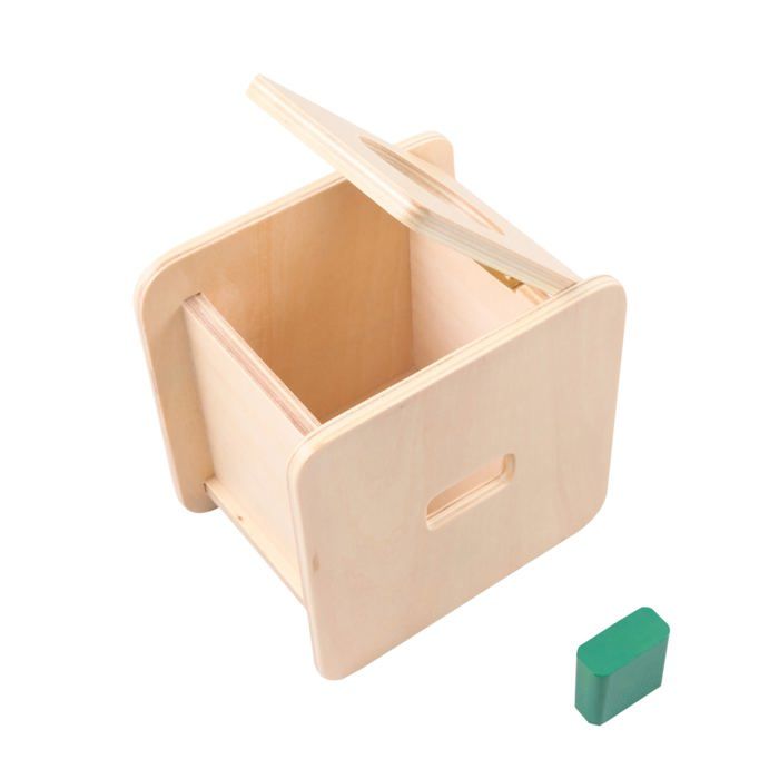 Jouet éducatif - EVEIL MONTESSORI - Boîte pour prisme - Développe compétences motrices - 0.45 kg - 12x12x8.5 cm