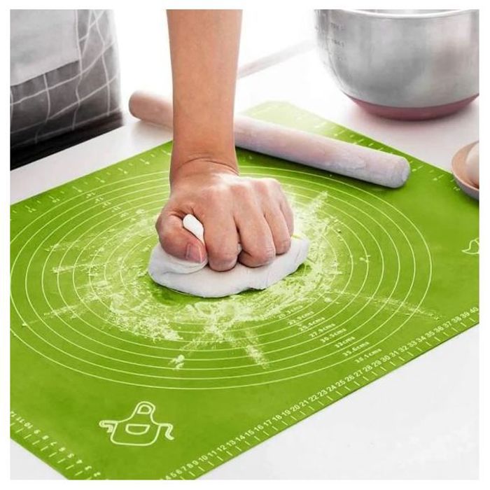 Tapis de Cuisson en Silicone Épais & Antiadhésif - Tapis de Pâte à Rouler & Four
