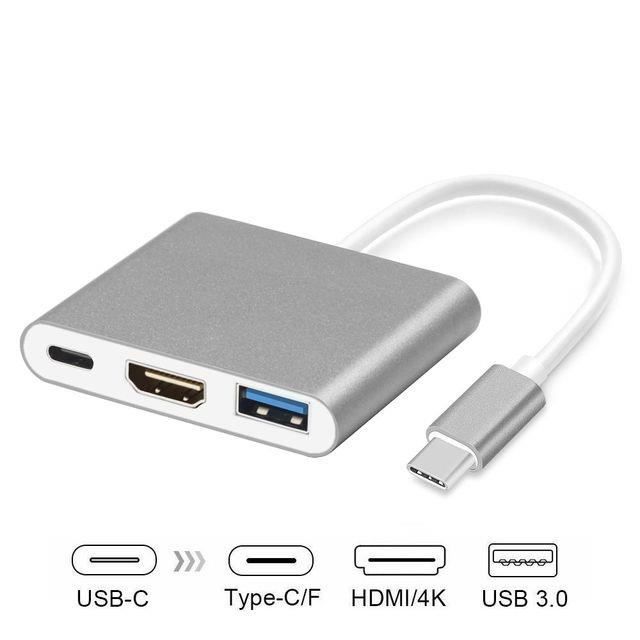 HUB,3-in-1--Hub Adaptateur Usb Type C 5-6-8-9 En 1, Avec Hdmi, 4k Pd Gigabit Ethernet Vga, Usb B30, Audio Sd-tf, Extenseur De Ports