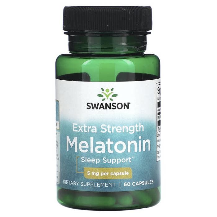 Mélatonine extrapuissante, 5 mg, 60 capsules