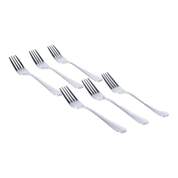 6 FOURCHETTES A DESSERT INOX HM