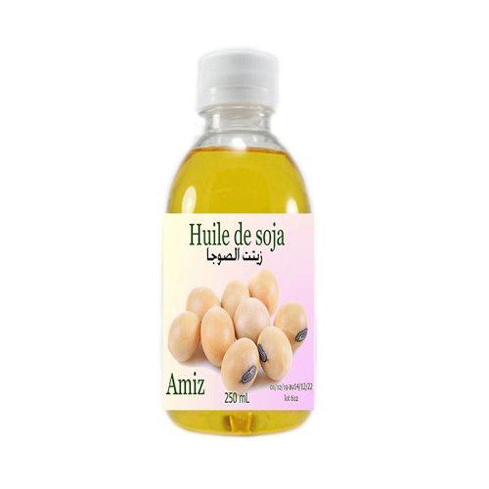 Huile de soja - Amiz - 250ml - Vegan - Hydratant corps - Tous types de peau