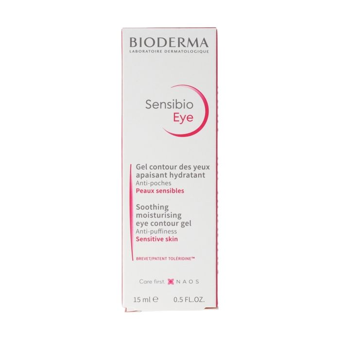Gel Crème Contour des Yeux - Bioderma - Sensibio - 15 ml - Peaux Sensibles - Hypoallergénique