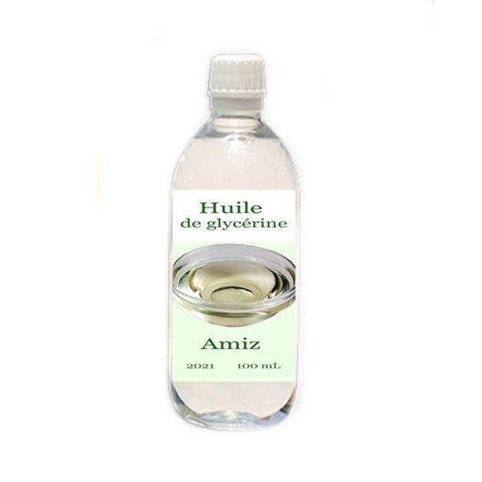 Huile de glycérine - Amiz - 100mL - Hydratant corps - Sans parabène - Tous types de peau