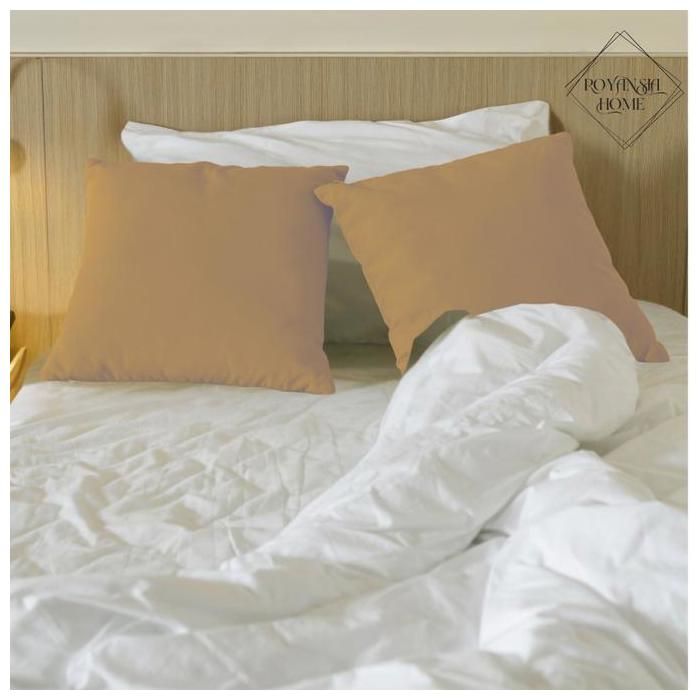 Taie d'oreiller - ROYANSIA HOME - 50x70 cm - Beige - Douce - Résistante - Élégante