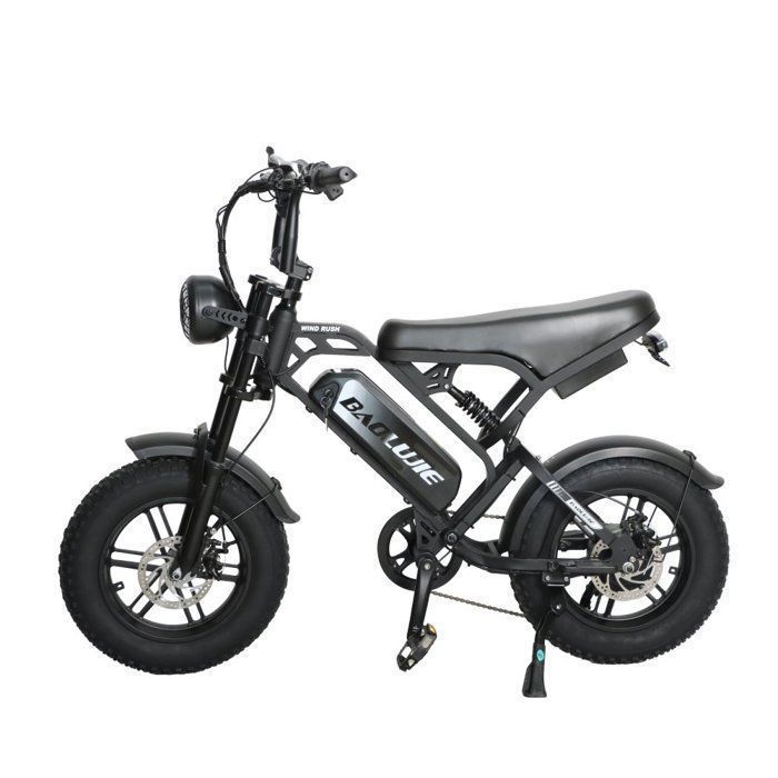 BAOLUJIE F2 Elcykel för vuxna, Motor 500 W, Batteri 48 V 13 Ah, Terrängdäck 16 tum