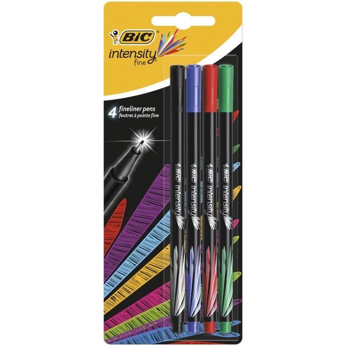 BIC® - Feutre d'écriture - Intensity® Fine x4