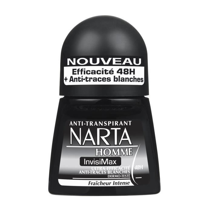 Narta Homme Invisimax Déodorant Bille Anti-Transpirant 24h 50ml